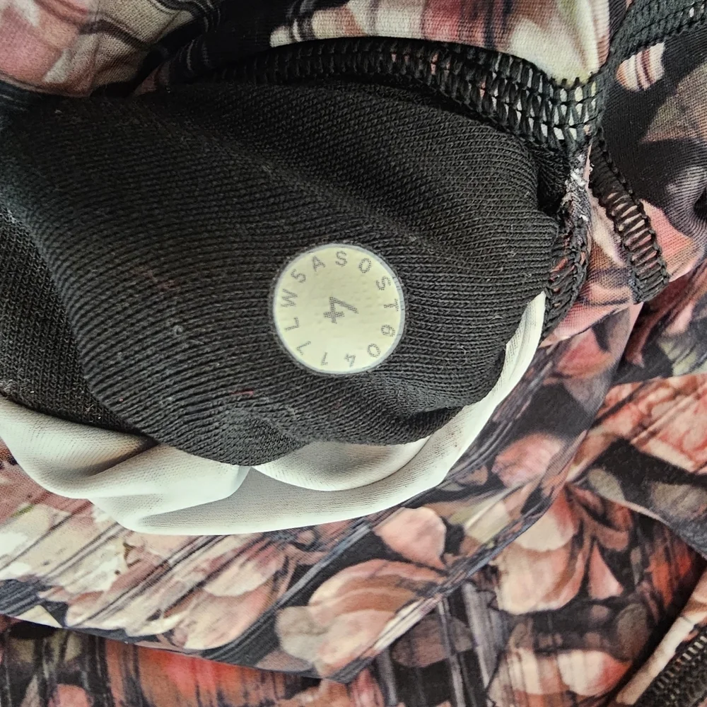 Lululemon Wunder Under High-Rise Nulu Leggings Size 4 Peony Floral Print